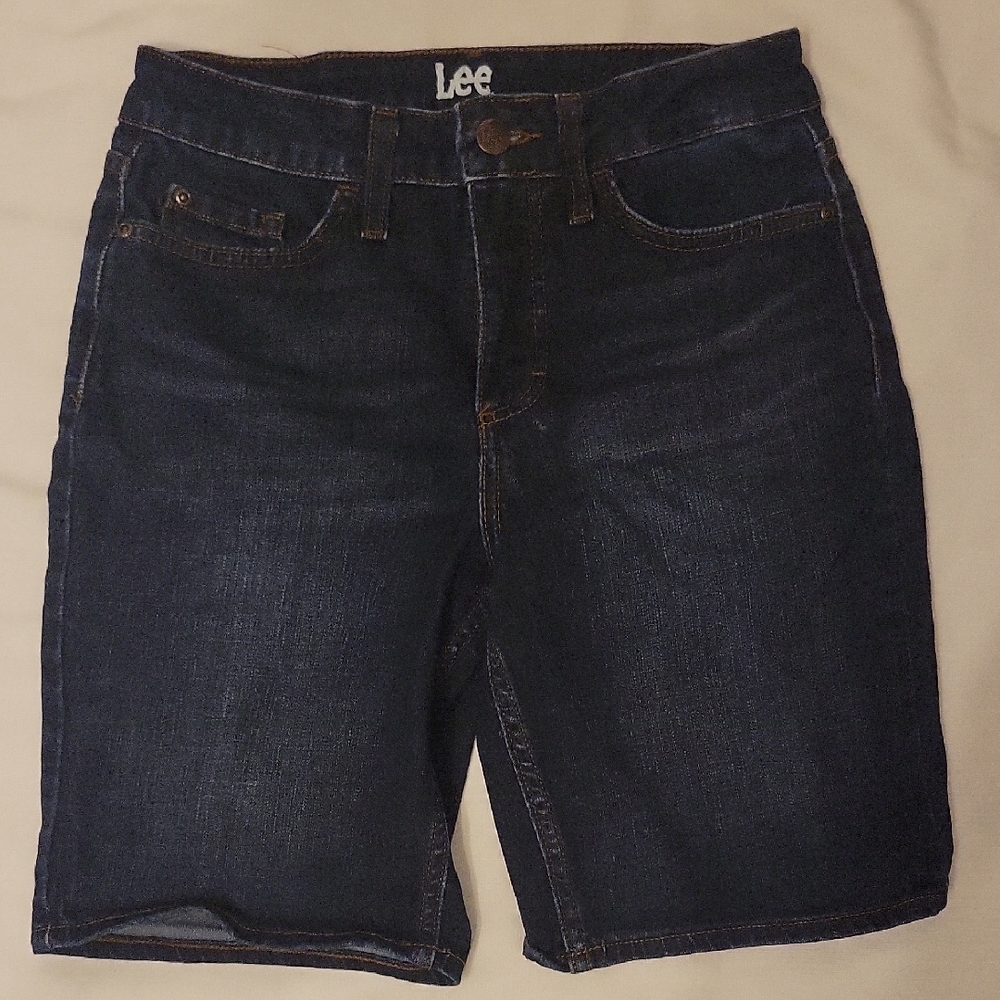 Lee Men's Dark Blue Denim Shorts
